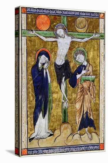 The Crucifixion, from a Psalter, C.1215 (Vellum)-French-Premier Image Canvas