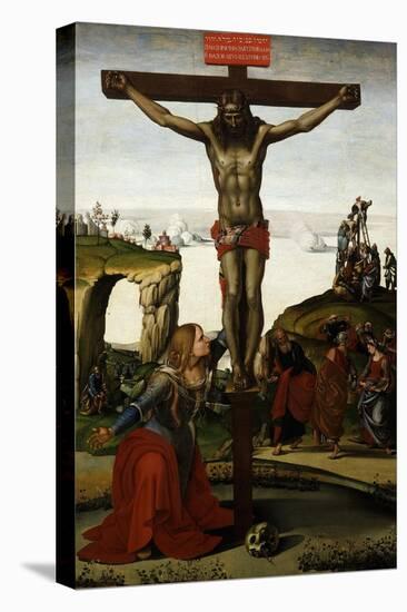 The Crucifixion with Mary Magdalene, C.1500-05-Luca Signorelli-Premier Image Canvas