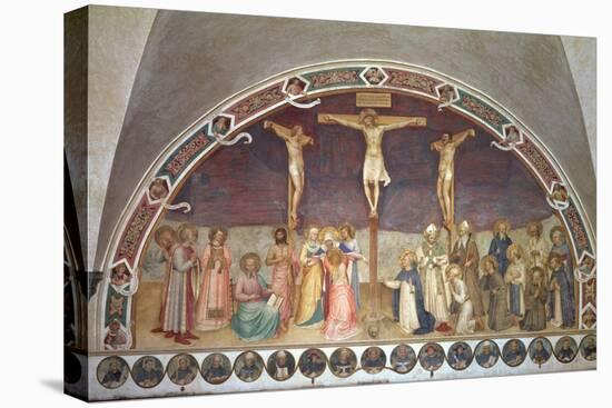 The Crucifixion, with SS. Cosmas, Damian, Francis and Bernard, 1442-Fra Angelico-Premier Image Canvas