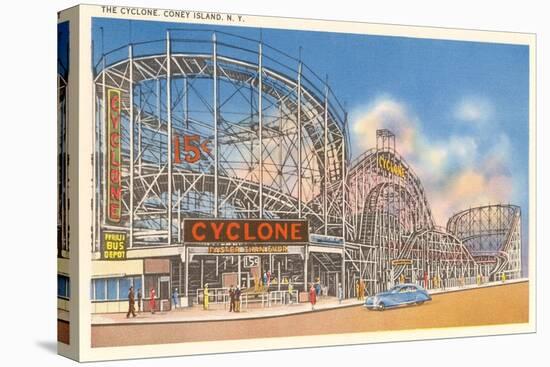 The Cyclone, Coney Island, New York-null-Stretched Canvas