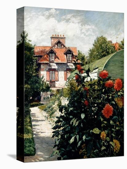 The Dahlias, Garden at Petit Gennevilliers, 1893-Gustave Caillebotte-Premier Image Canvas