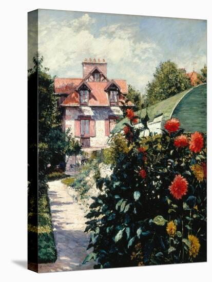 The Dahlias, Garden at Petit Gennevilliers, 1893-Gustave Caillebotte-Premier Image Canvas