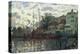 The Dam at Zaandam, Evening, 1871-Claude Monet-Premier Image Canvas