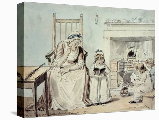 The Dame School (W/C)-George Cruikshank-Premier Image Canvas