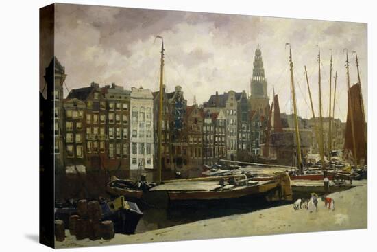 The Damrak, Amsterdam, 1903-George Hendrik Breitner-Stretched Canvas