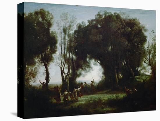 The Dance of the Nymphs (Une Matinee)-Jean-Baptiste-Camille Corot-Premier Image Canvas