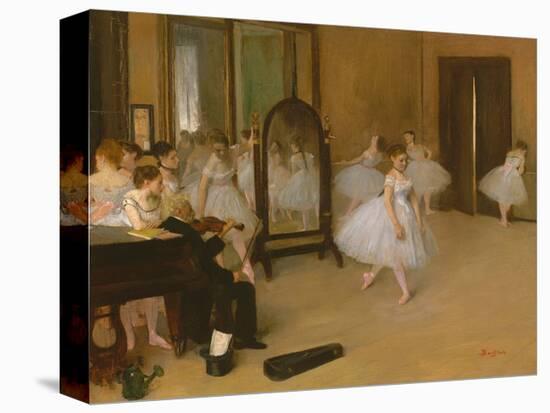 The Dancing Class-Edgar Degas-Stretched Canvas