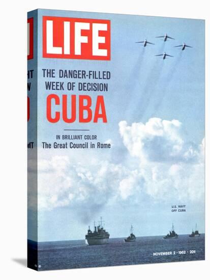 The Danger Filled Week of Decision: Cuba, US Navy Ships and Planes Off Cuba, November 2, 1962-Robert W. Kelley-Premier Image Canvas