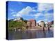 The Danube River Flows in Front of Veste Oberhaus Castle, Passau, Germany-Miva Stock-Premier Image Canvas