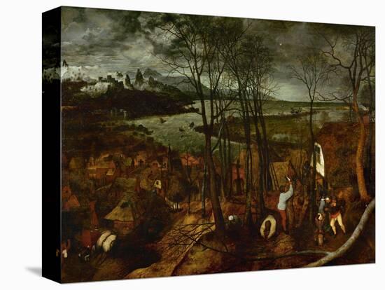 The Dark Day, from the Series The Seasons, 1565-Pieter Bruegel the Elder-Premier Image Canvas