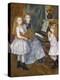 The Daughters of Catulle Mendes at the Piano, 1888-Pierre-Auguste Renoir-Premier Image Canvas