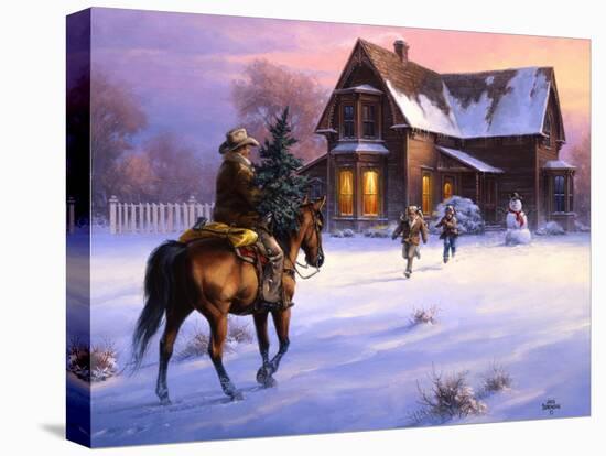 The Day Daddy Brought Home the Tree-Jack Sorenson-Stretched Canvas