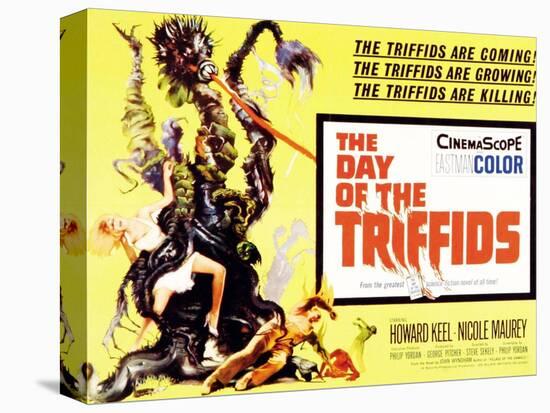 The Day of the Triffids, UK Movie Poster, 1963-null-Stretched Canvas