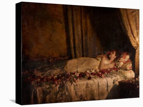 The Death of Albine, 1898 (Oil on Canvas)-John Collier-Premier Image Canvas
