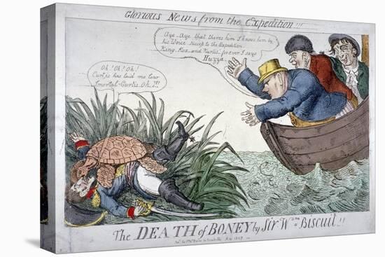 The Death of Boney by Sir Wm Biscuit!, 1809-George Cruikshank-Premier Image Canvas