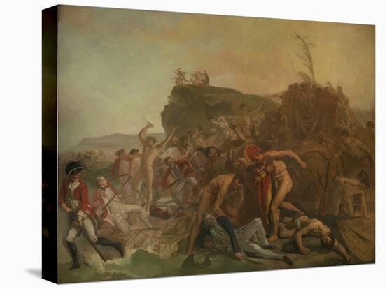 The Death of Captain James Cook, 14 February 1779, C.1795 (Oil on Canvas)-Johann Zoffany-Premier Image Canvas