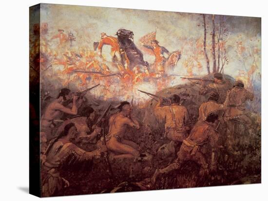 The Death of General Braddock Near Fort Duquesne-English-Premier Image Canvas