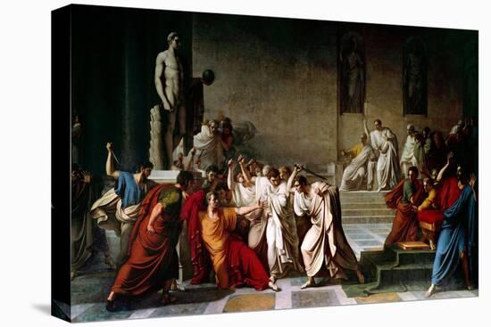 The Death of Julius Caesar, 1805-06 (Oil on Canvas)-Vincenzo Camuccini-Premier Image Canvas