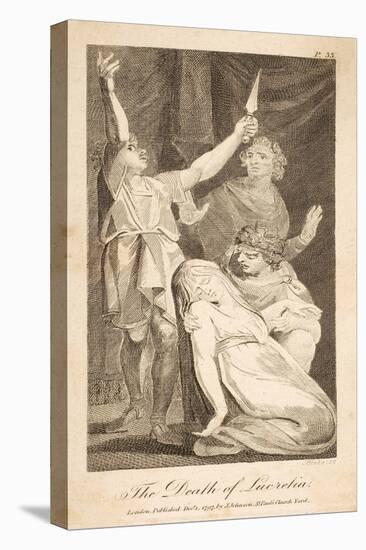 The Death of Lucretia, 1797 (Engraving)-William Blake-Premier Image Canvas