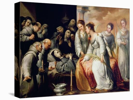 The Death of St. Clare-Bartolome Esteban Murillo-Premier Image Canvas