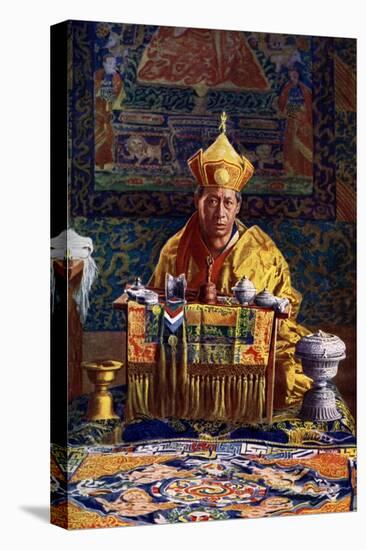 The Deb Raja, Acting Head of the Buddhist Church of Bhutan, 1922-John Claude White-Premier Image Canvas