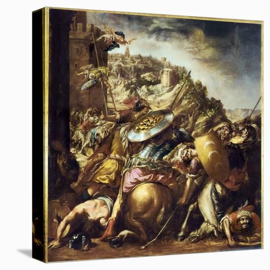 The defeat of the Saracens, The end of the Saracens invasion in Spain in 1492-Juan de Valdes Leal-Premier Image Canvas
