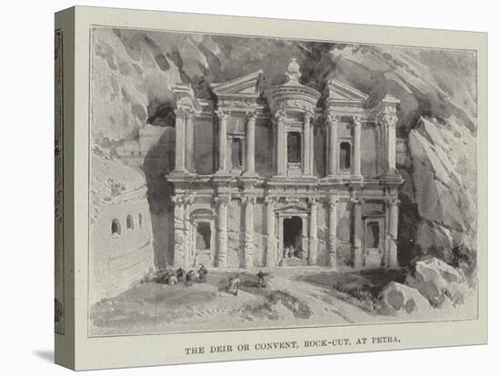 The Deir or Convent, Rock-Cut, at Petra-null-Premier Image Canvas