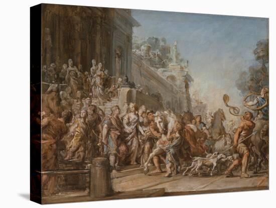 The Departure of Dido and Aeneas for the Hunt, 1772-4-Jean Bernard Restout-Premier Image Canvas