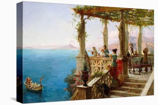 The Departure of the Master of the House (Oil on Canvas)-Ettore Forti-Premier Image Canvas