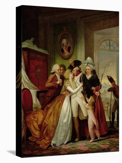 The Departure of the Volunteers-Francois Louis Joseph Watteau-Premier Image Canvas