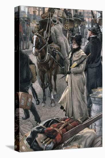 The Departure Platform, Victoria Station-James Jacques Joseph Tissot-Premier Image Canvas