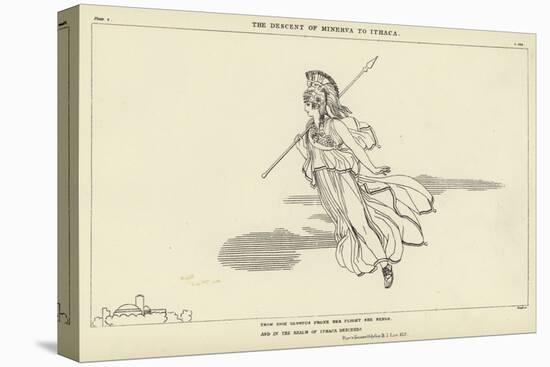 The Descent of Minerva to Ithaca-John Flaxman-Premier Image Canvas