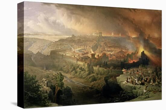The Destruction of Jerusalem in 70 AD-David Roberts-Premier Image Canvas