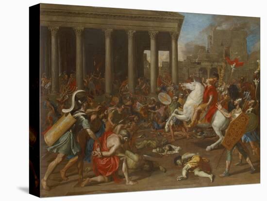 The Destruction of the Temple of Jerusalem by Emperor Titus, 1638-Nicolas Poussin-Premier Image Canvas