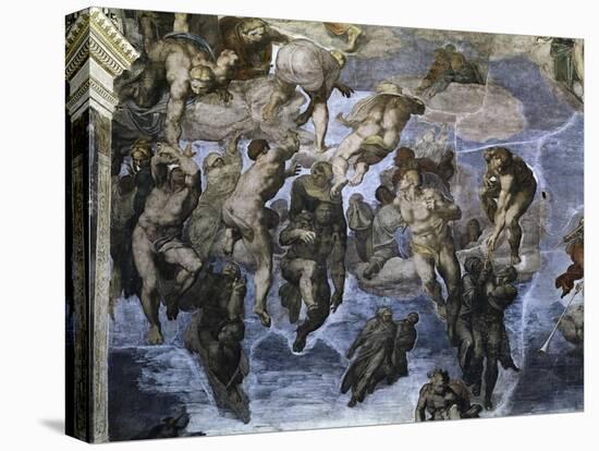 The, Detail Last Judgement-Michelangelo Buonarroti-Premier Image Canvas