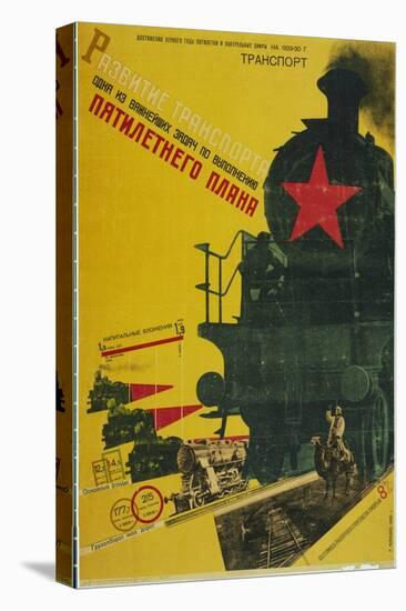 The Development of Transportation, the Five-Year Plan, 1929-Gustav Klutsis-Premier Image Canvas