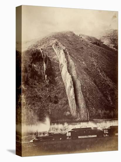 The Devil's Slide, Union Pacific Railroad, Utah, 1880-Carleton Emmons Watkins-Premier Image Canvas