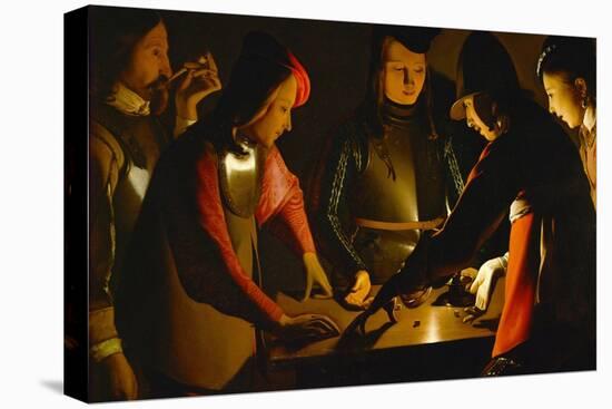 The Dice Players, circa 1650-Georges de La Tour-Premier Image Canvas