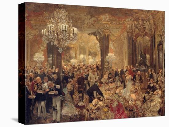 The Dinner at the Ball, 1878-Adolph Friedrich von Menzel-Premier Image Canvas