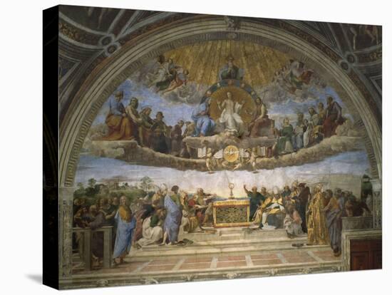 The Disputation of the Holy Sacrament, from the Stanza Della Segnatura, 1509-10-Raphael-Premier Image Canvas