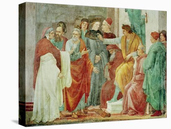 The Dispute with Simon Mago (Nero Enthroned), circa 1484-85-Filippino Lippi-Premier Image Canvas
