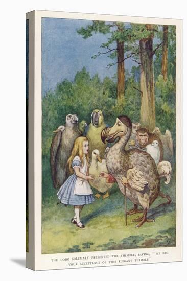 The Dodo Solemnly Presented the Thimble Saying "We Beg Your Acceptance of This Elegant Thimble"-John Tenniel-Premier Image Canvas