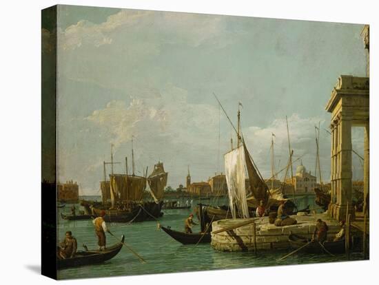 The Dogana in Venice, around 1730-Canaletto-Premier Image Canvas