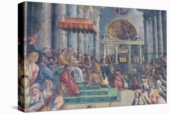 The Donation of Rome, Detail, 1523-24 (Fresco)-Giulio Romano-Premier Image Canvas