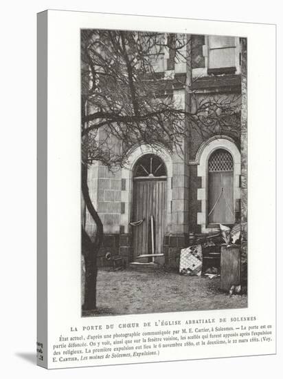 The Door to the Choir of the Abbey Church of Solesmes, France-null-Premier Image Canvas