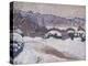 The Dorking Road, Coldharbour, in Snow, 1916 (Oil on Canvas)-Lucien Pissarro-Premier Image Canvas