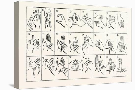 The Double-Handed Alphabet-null-Premier Image Canvas