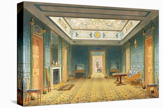 The Double Lobby or Gallery (South) Above the Corridor from Views of the Royal Pavilion, Brighton…-John Nash-Premier Image Canvas