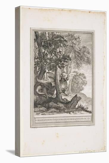 The Dragon of Many Tails, Fable XII, C. 1753-1755-Jean-Baptiste Oudry-Premier Image Canvas
