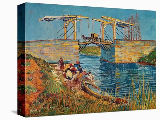 The Drawbridge at Arles with a Group of Washerwomen, c.1888-Vincent van Gogh-Premier Image Canvas